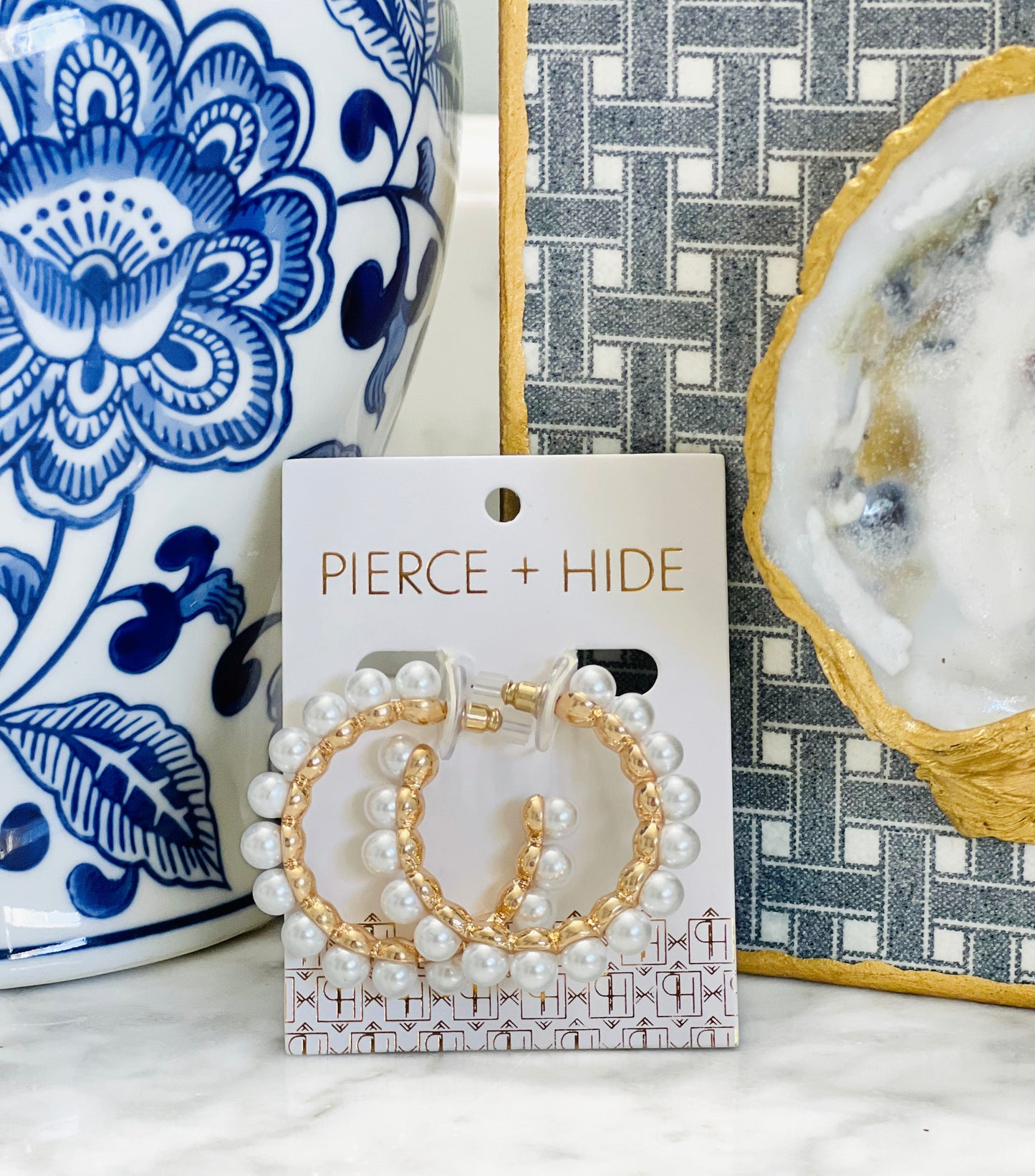 Pearl Luxe Hoop Earrings