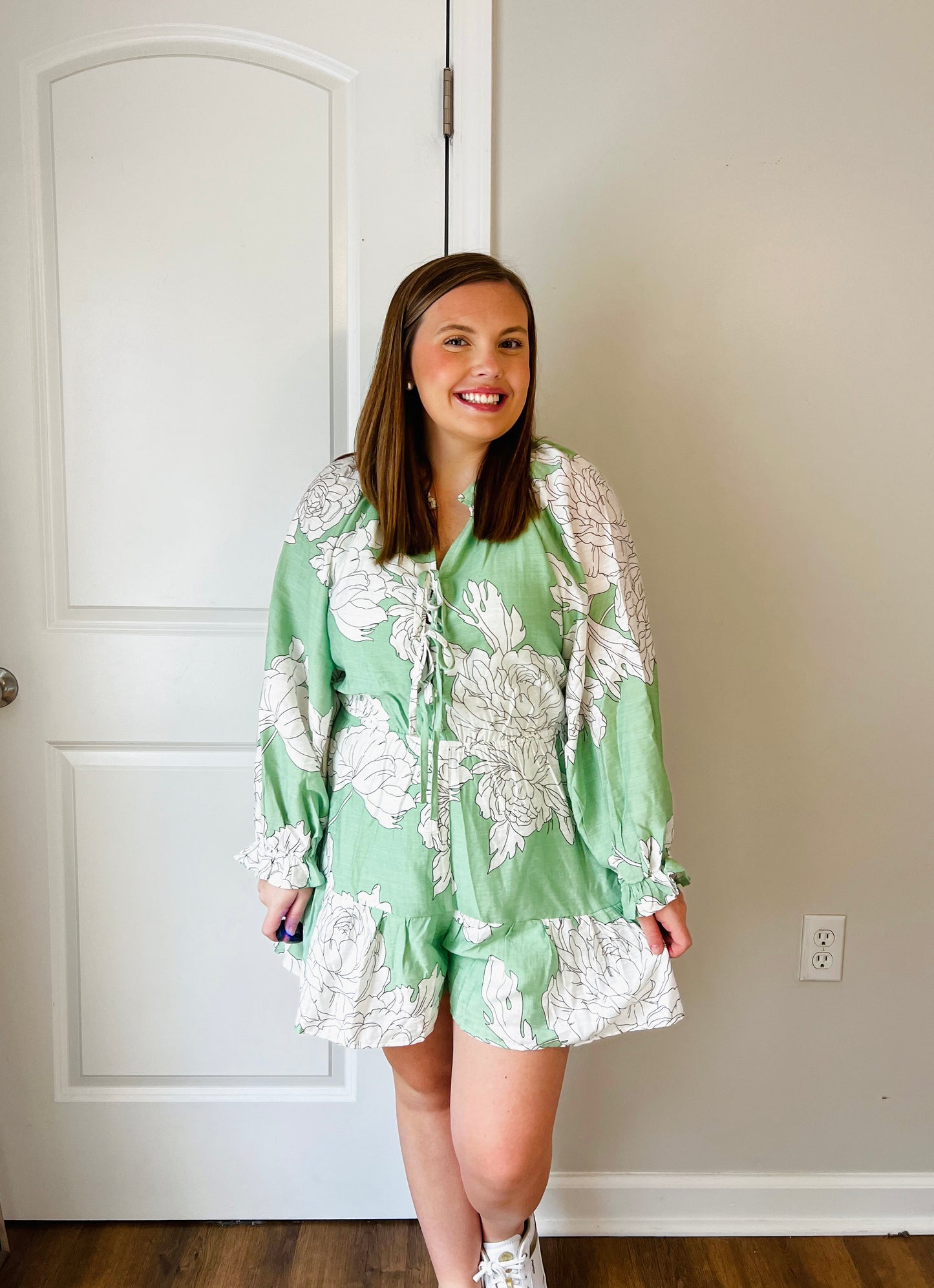 Mint Meadow Romper