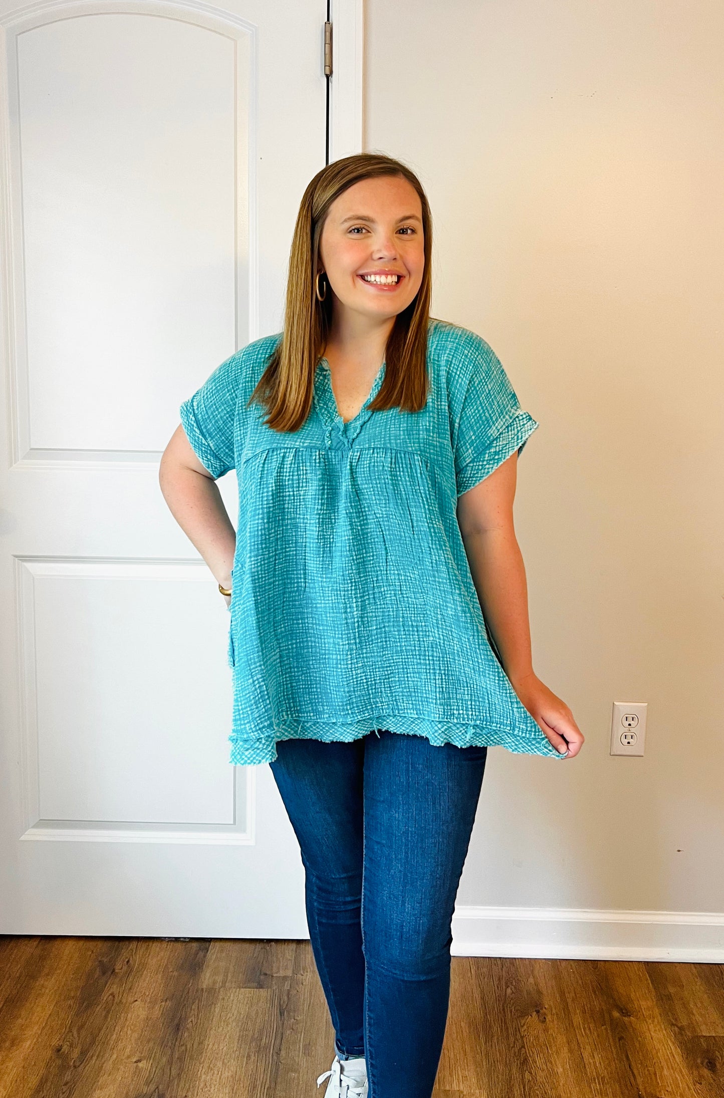 Coastal Breeze Gauze Tunic