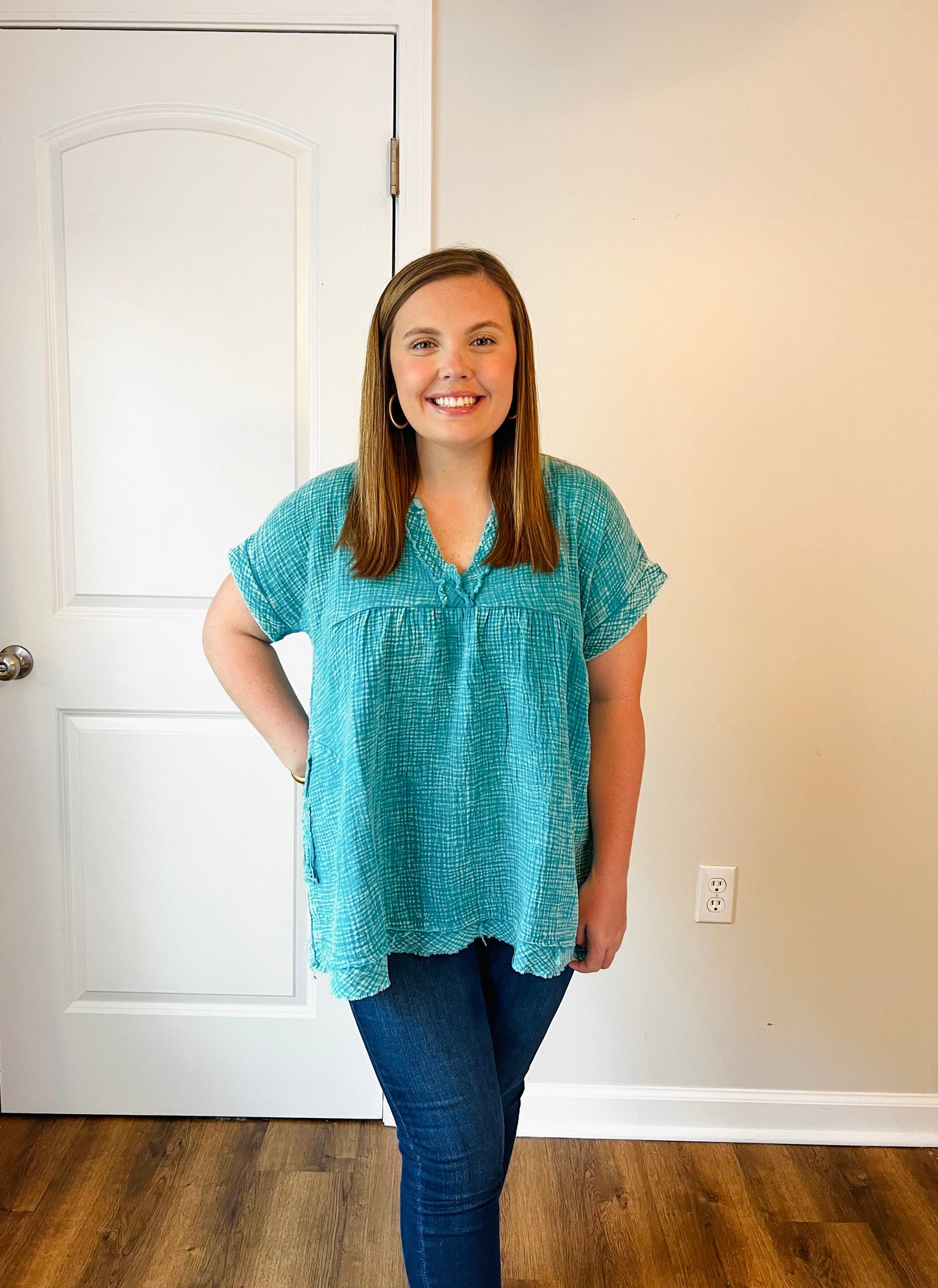 Coastal Breeze Gauze Tunic