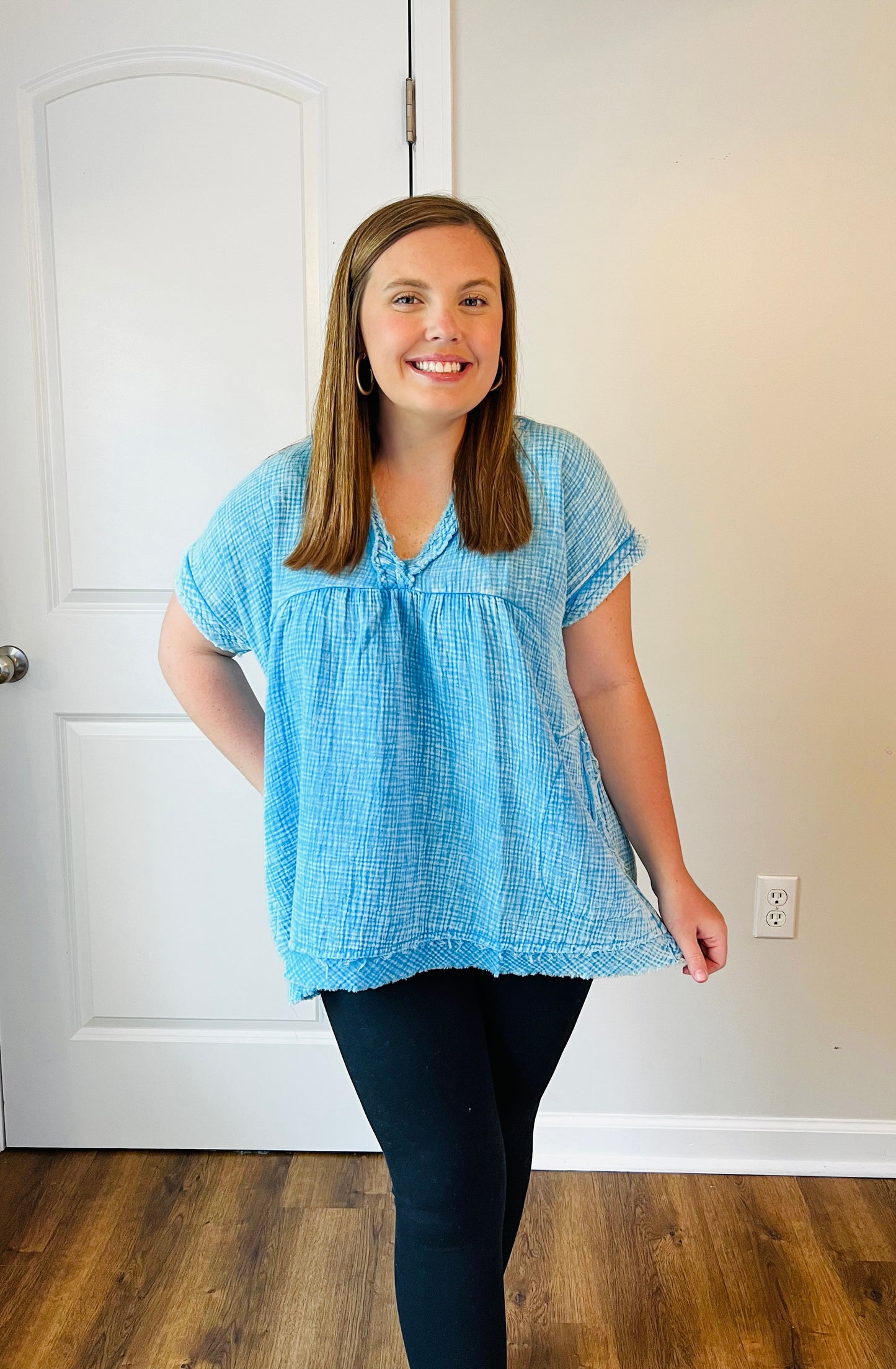 Coastal Breeze Gauze Tunic